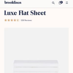 Brooklinen Luxe Sateen King Sized Flat Sheet (1)